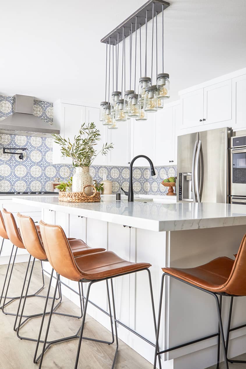 Kitchen Remodeling Ideas HandPainted Tile Backsplash Photos